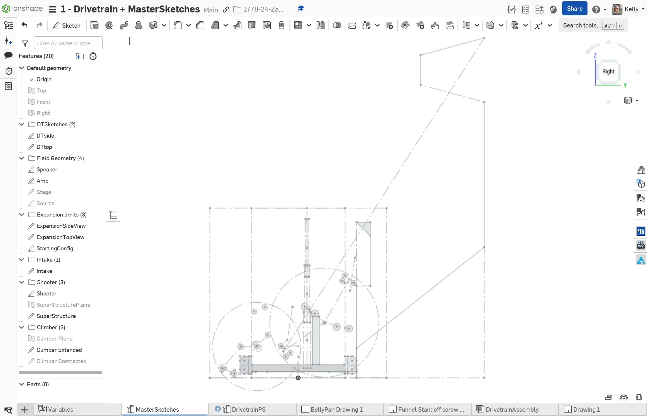 1778 Chill Out's 2024 Robot Main Layout Sketches