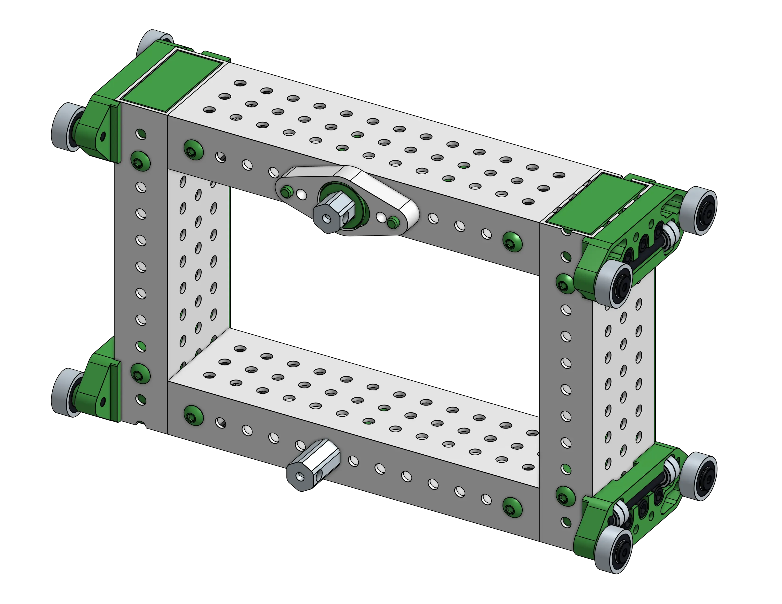 Elevator carriage with ratchet plate