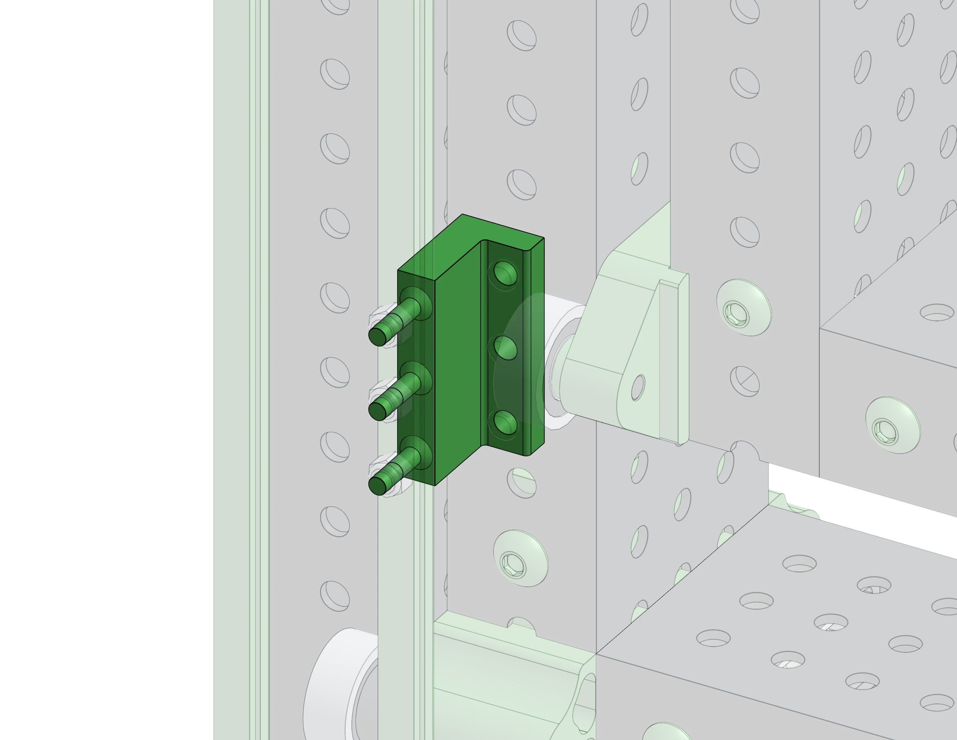 Chain Comb for Attaching Chain to Elevator Stage