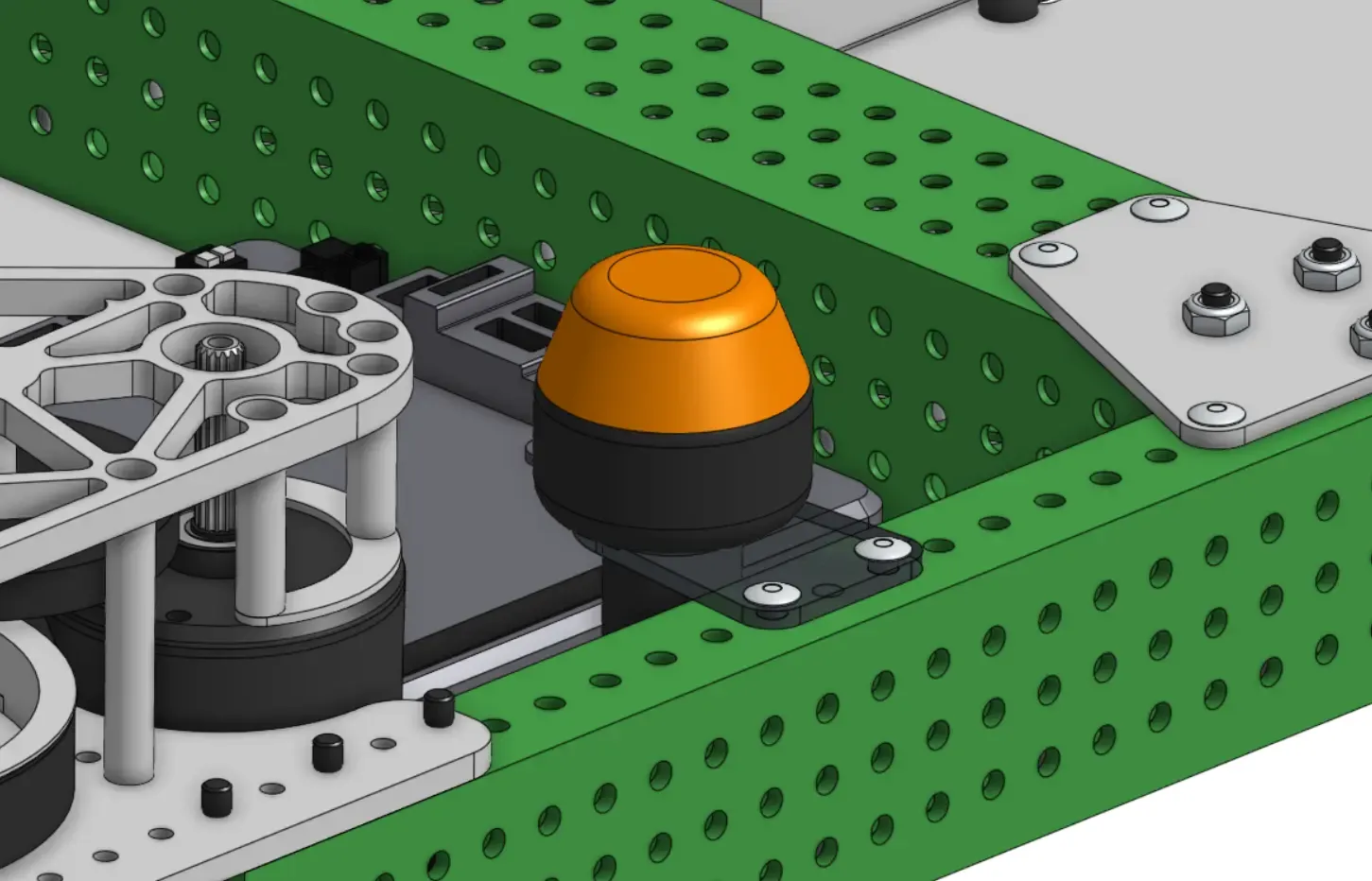 RSL mount constructed out of 1/8" thick polycarbonate plate