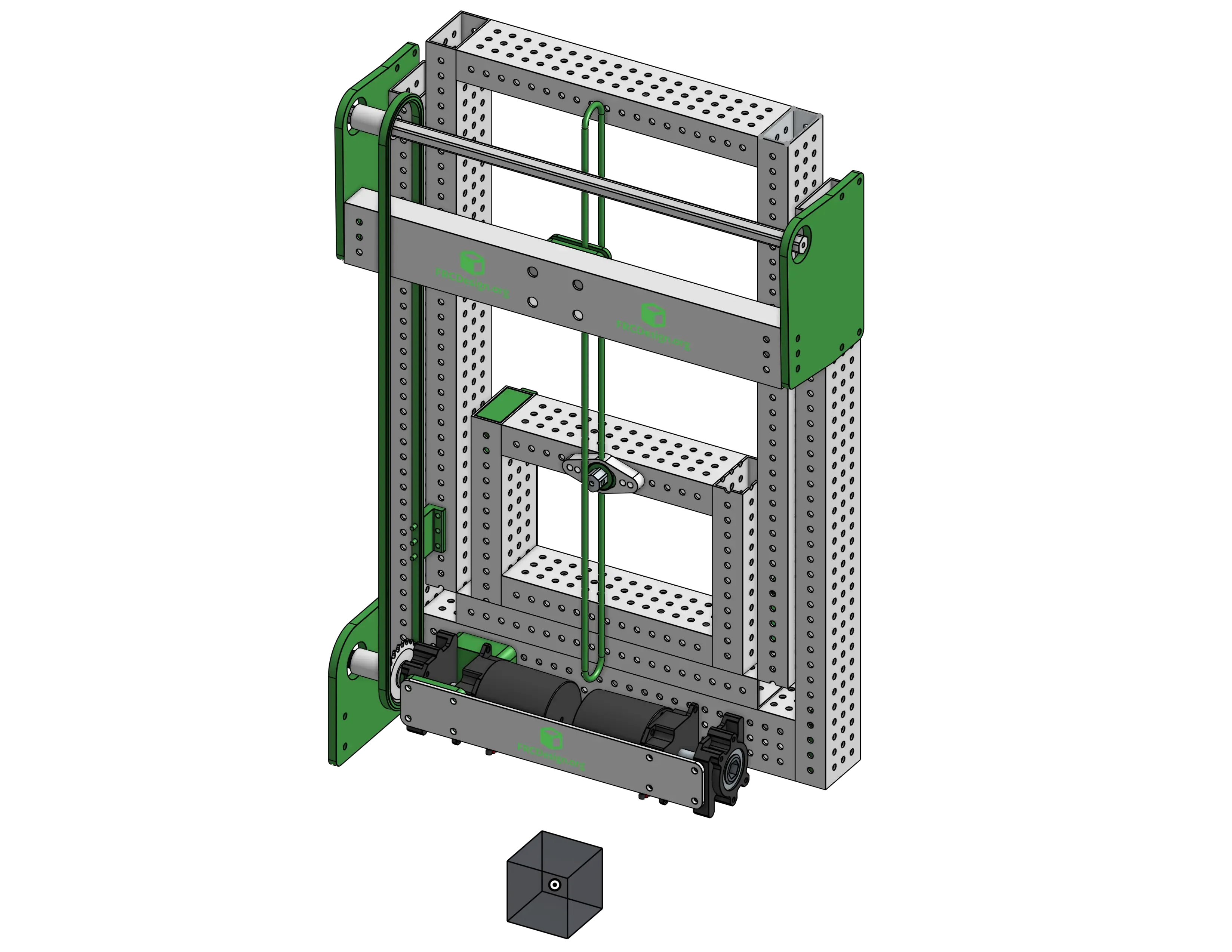 Finished elevator part studio