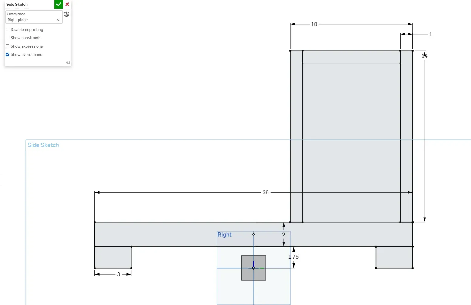 Box superstructure sketch