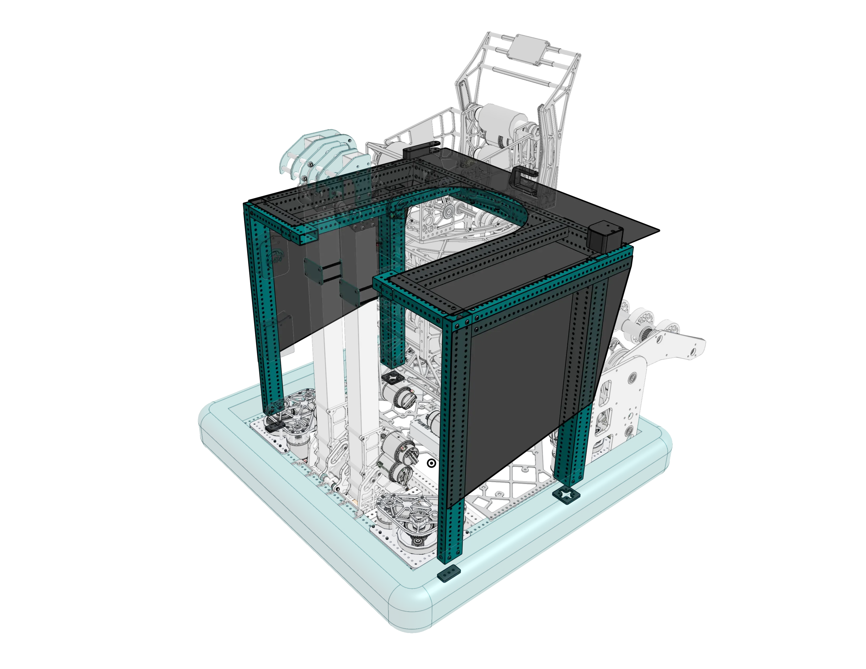 4414's 2022 box tube superstructure in CAD