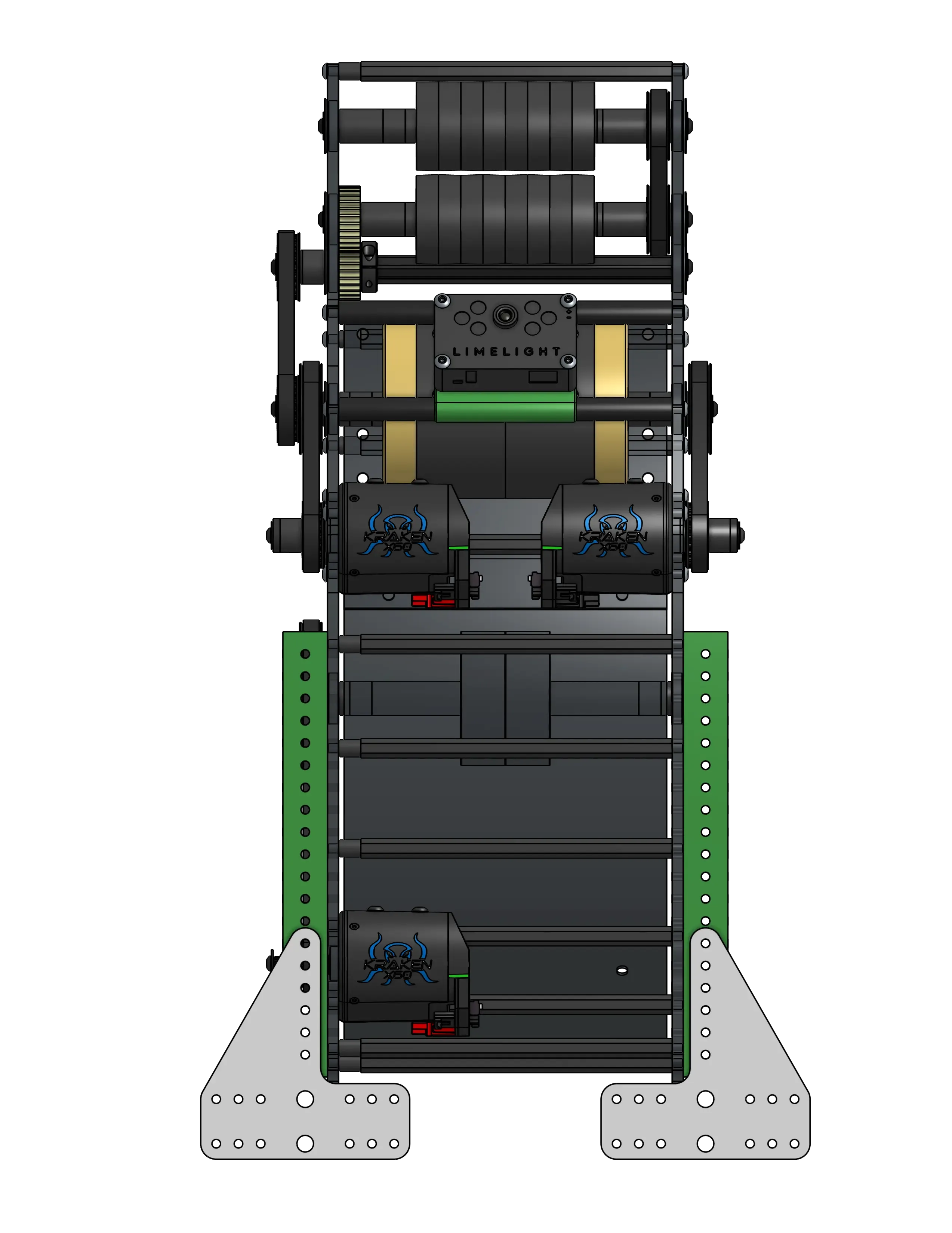 1x1 structure with gussets