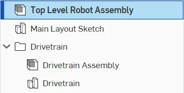 Tab manager with top level assembly