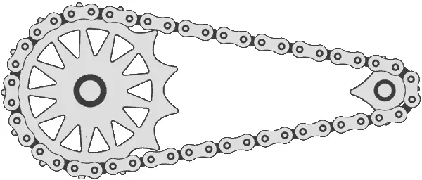 Chain and sprocket animation